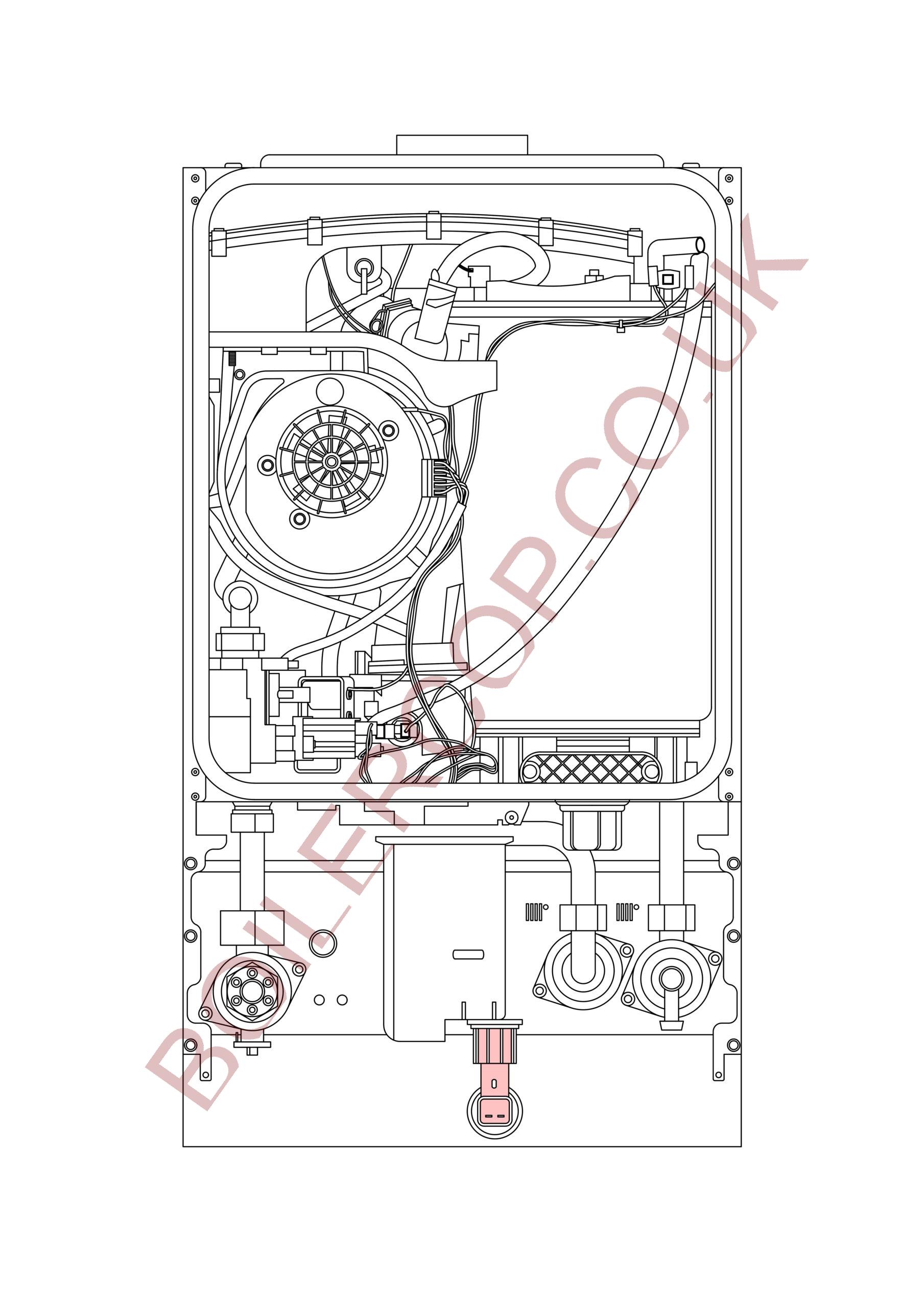 87161138270 - WORCESTER - Greenstar RI - Greenstar 15 RI HE - Elbow Assembly Siphon Outlet