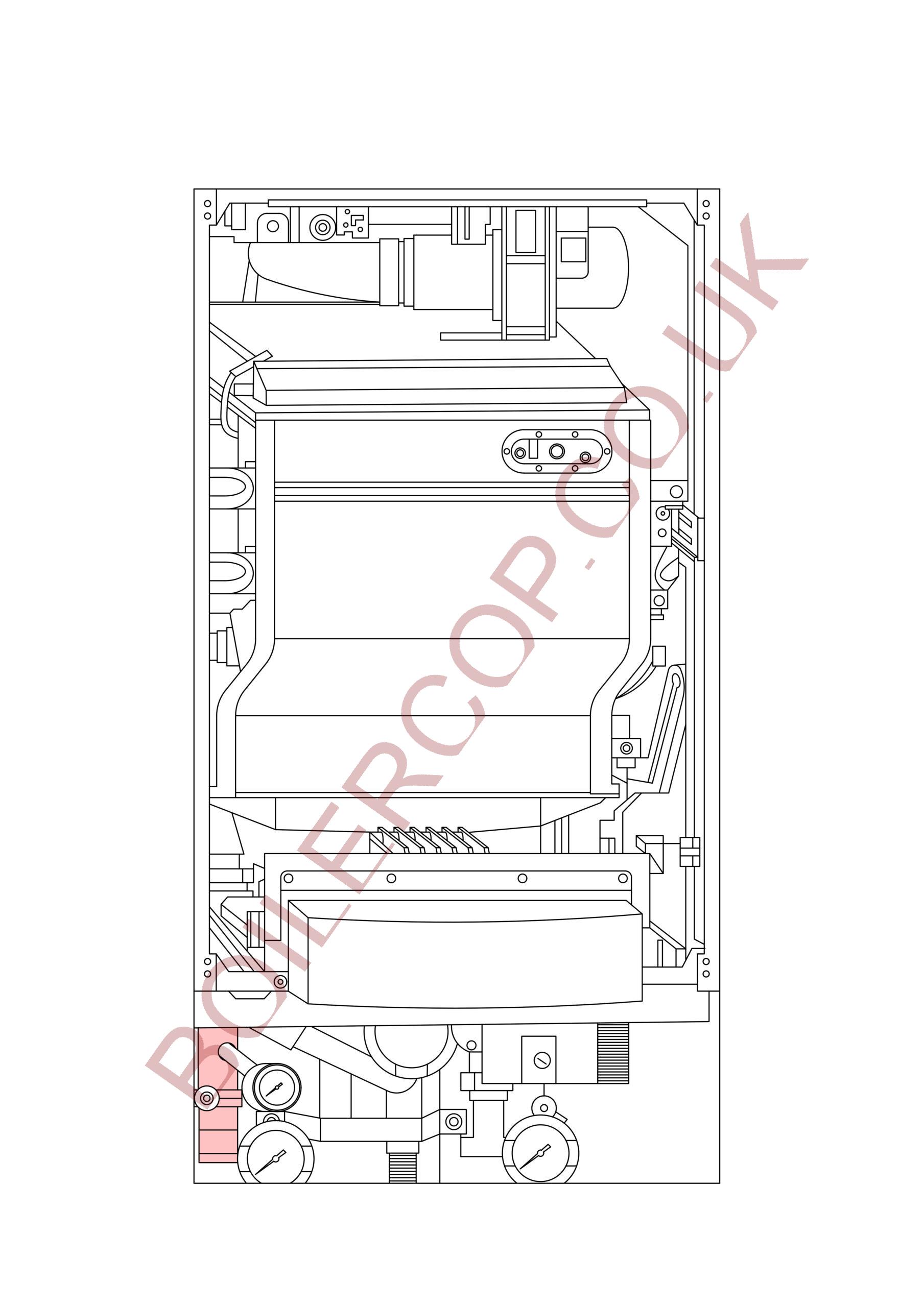 7736700357 - WORCESTER - Commercial Boilers - GB162 V2 65KW - Connection Supply