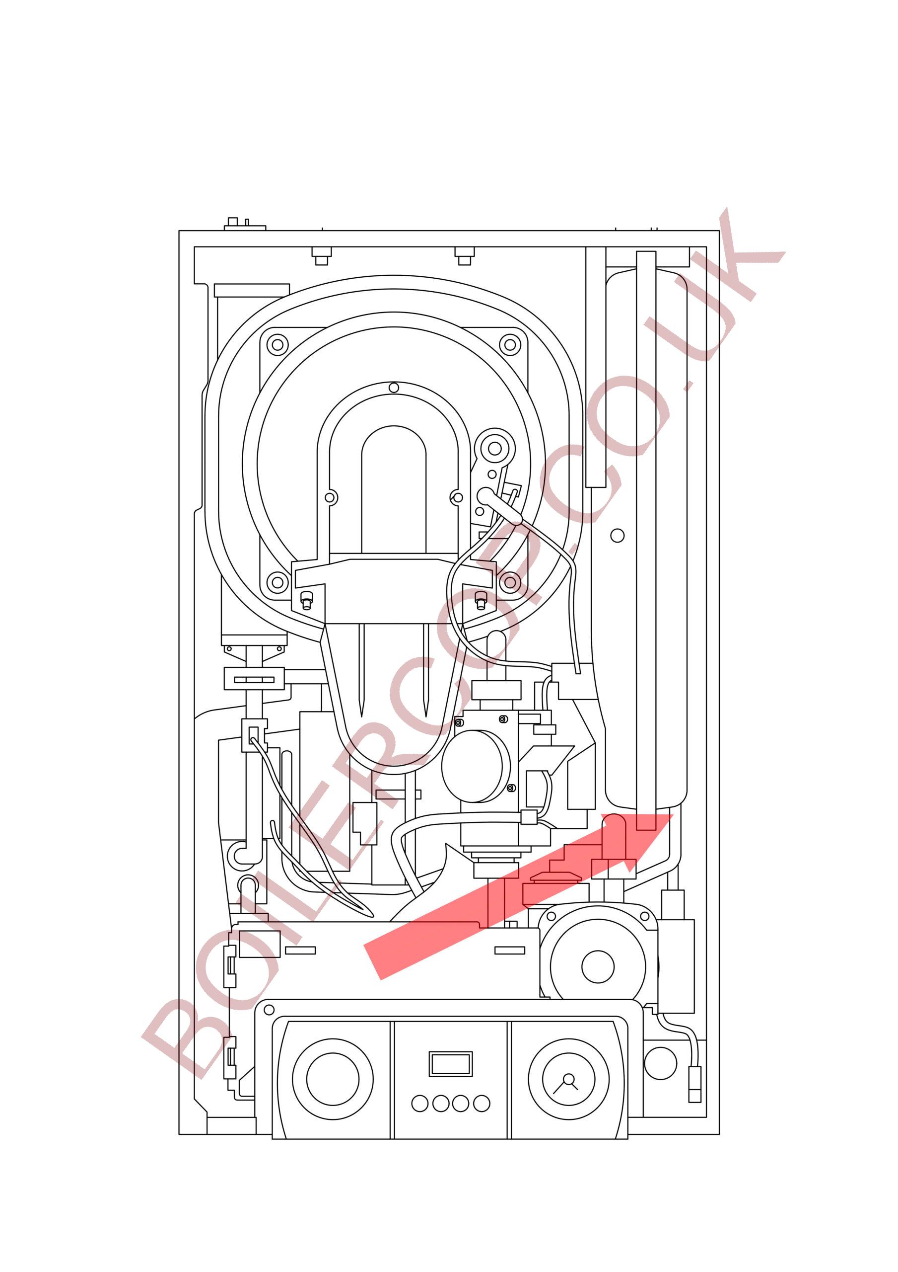 S62715 - REMEHA BROAG - Avanta Boilers - Avanta Plus Combi 28C - Expansion Vessel Washer
