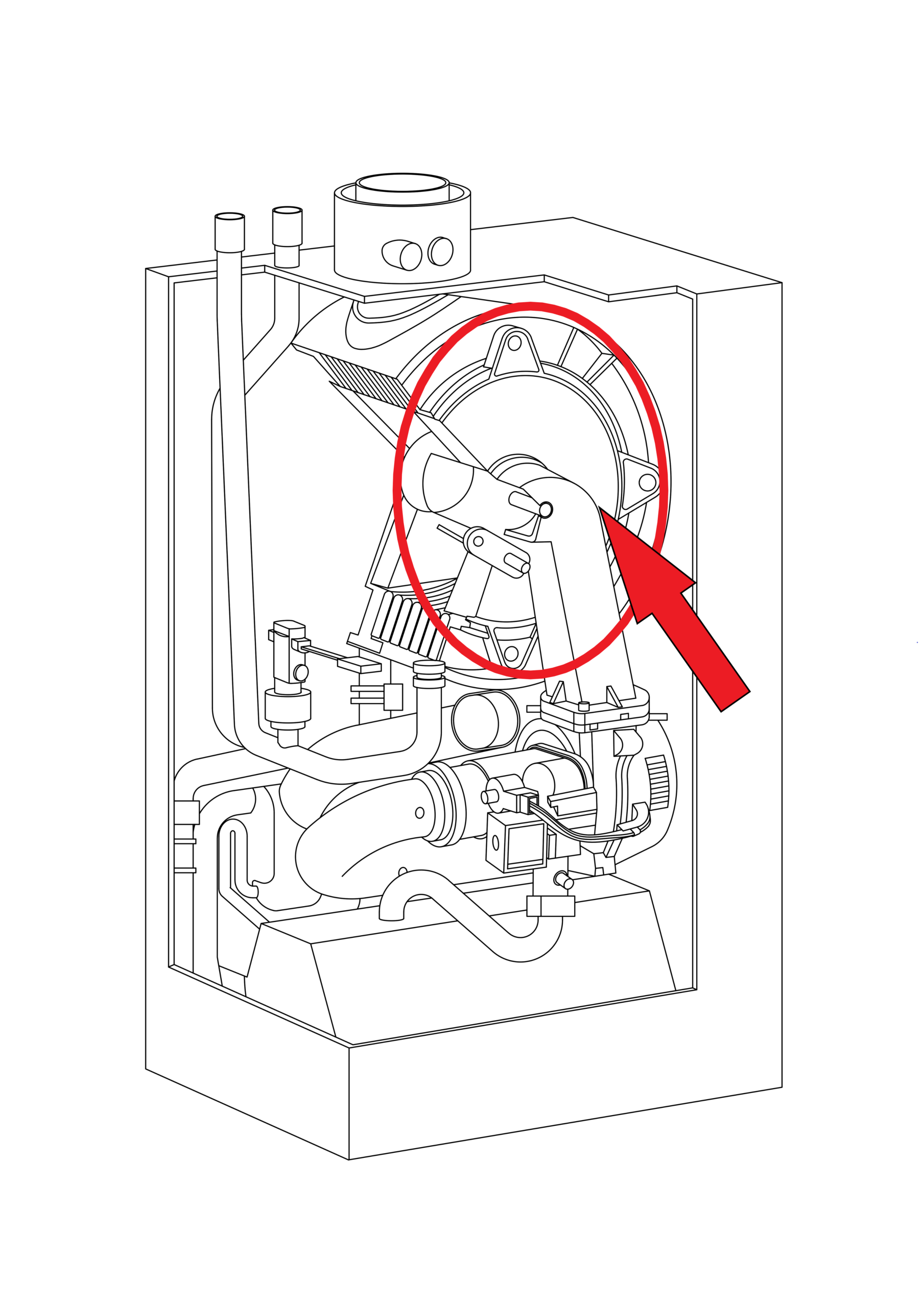 7878907 - VIESSMANN - Vitodens 100 - WB1A 24KW Combi - Heat Exchanger Vitodens 100