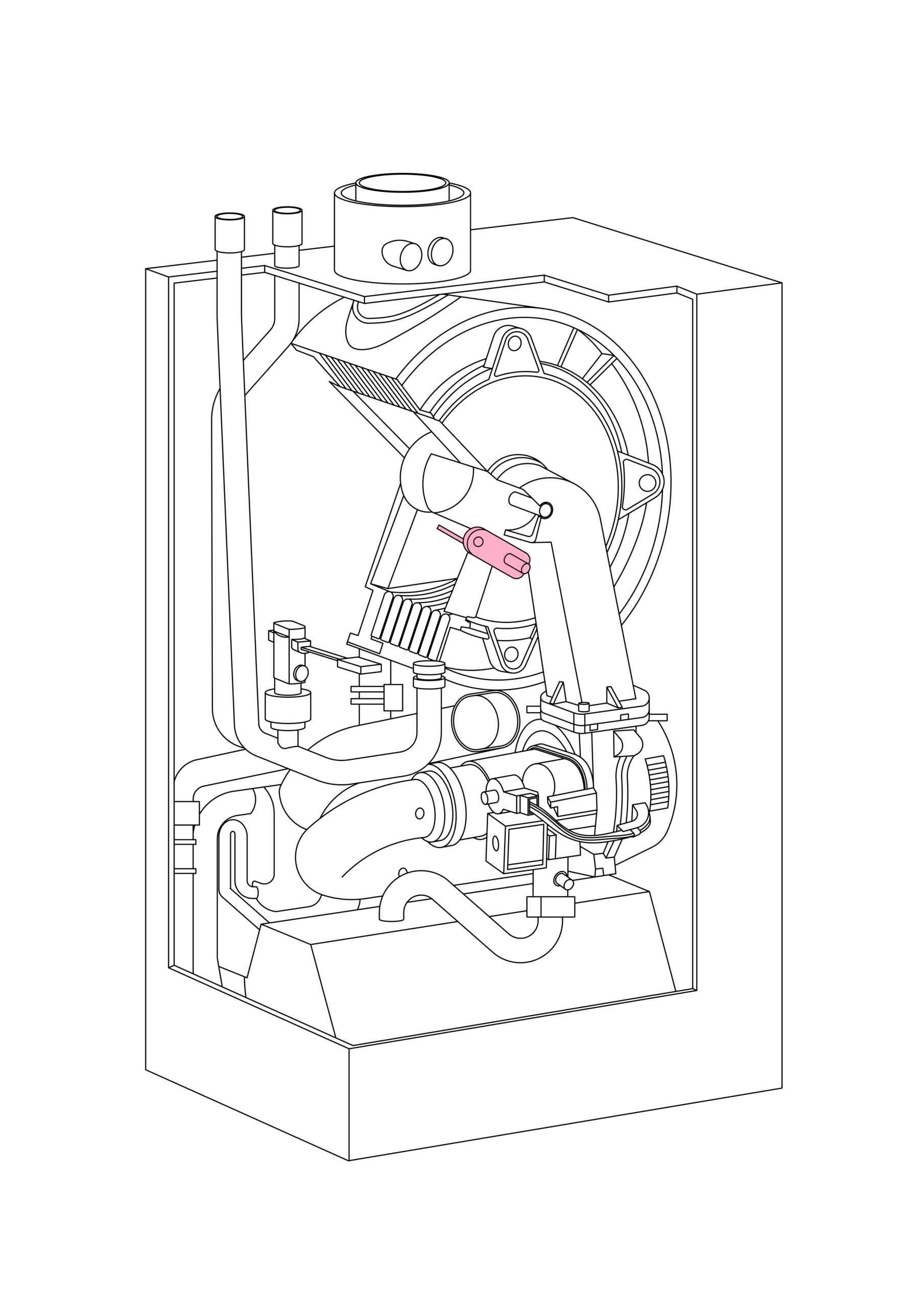 7823837 - VIESSMANN - Vitodens 100 - WB1A 24KW System - Ignition / Ionization Probe
