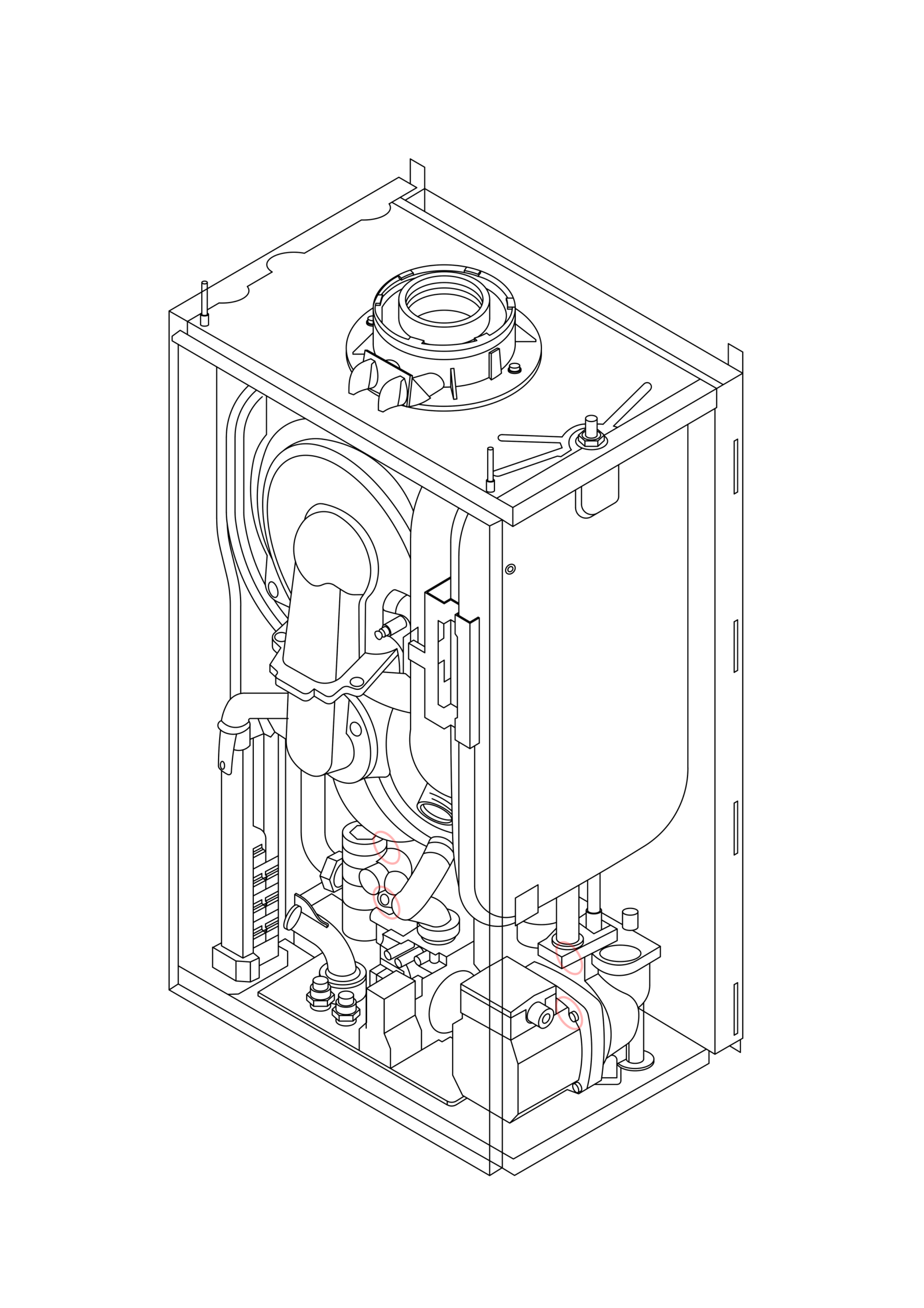 7683967 - BAXI - 800 Range - 830 - Kit Gasket Set Inc Screws